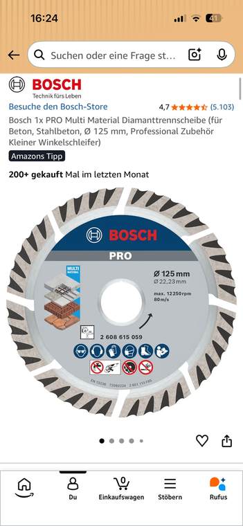 Bosch Professional Multi ալմաստե սկավառակ