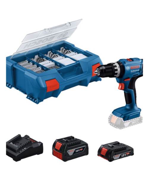 Bosch Professional GSB 18V-25 ամբողջական հավաքածու