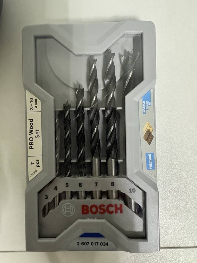Bosch PRO Wood փայտի գայլիկոնների սեթ 7 հատ (3–10 մմ)