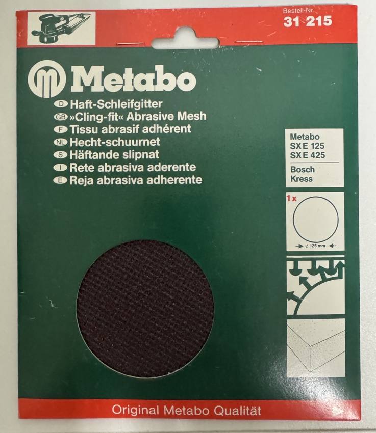 Metabo հղկող ցանց Ø125 մմ